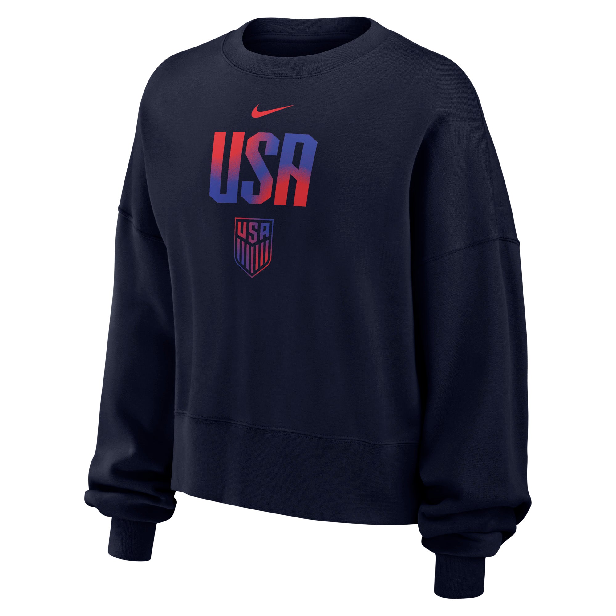 Women's Nike USA Crest Navy Crewneck Sweatshirt – U.S. Soccer Store®