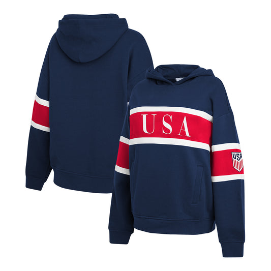 Women's Wear by Erin Andres Pull Over Hooded USA Sweatshirt