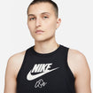 Women's Nike USWNT Futura Black Tank Top - Front View