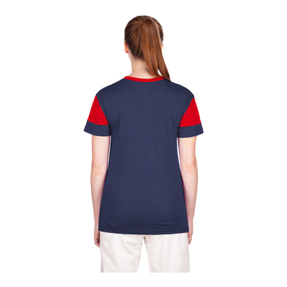Women's New Era USMNT Navy Cropped Tee - Back View