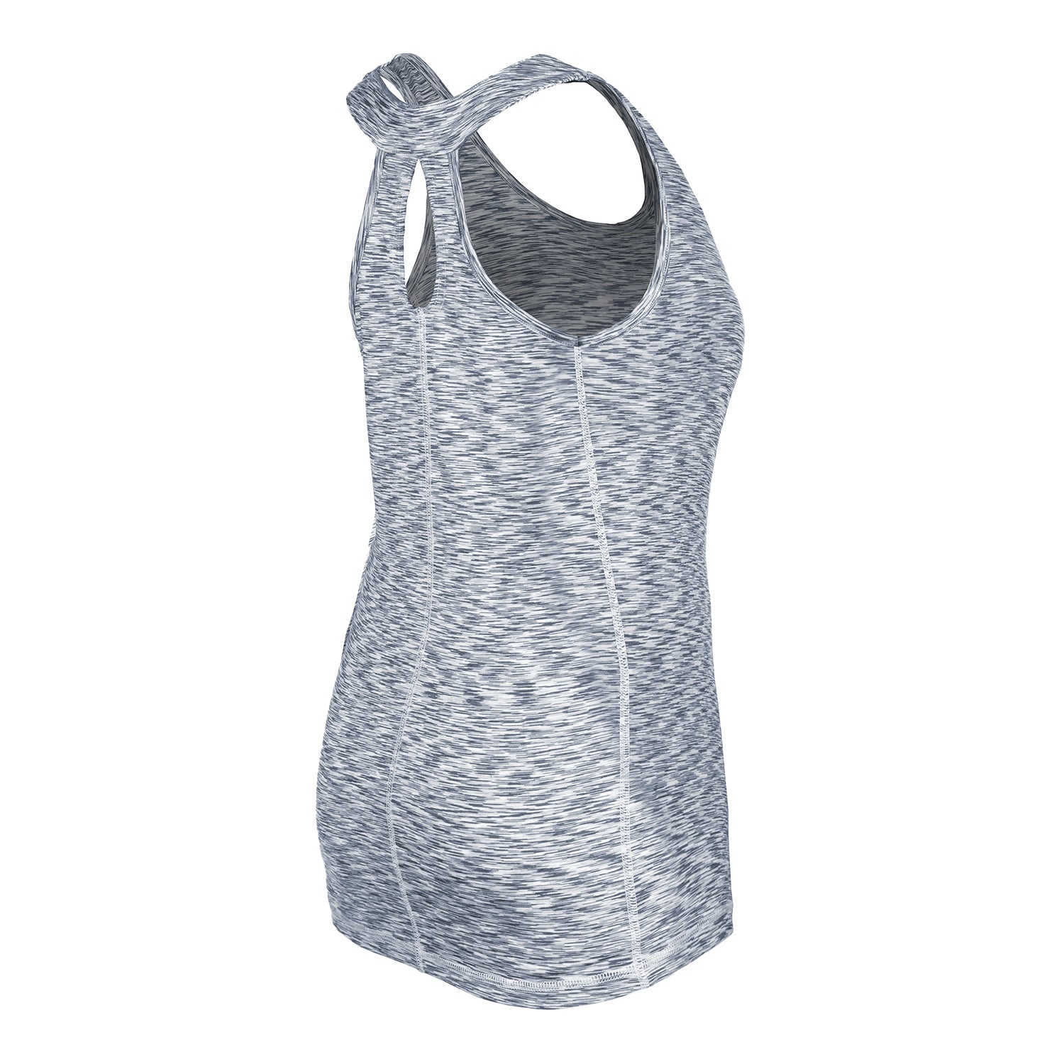 Women's New Era USMNT Navy Space Dye Tank Top - Back Side View