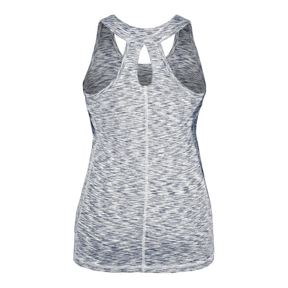 Women's New Era USMNT Navy Space Dye Tank Top - Back View