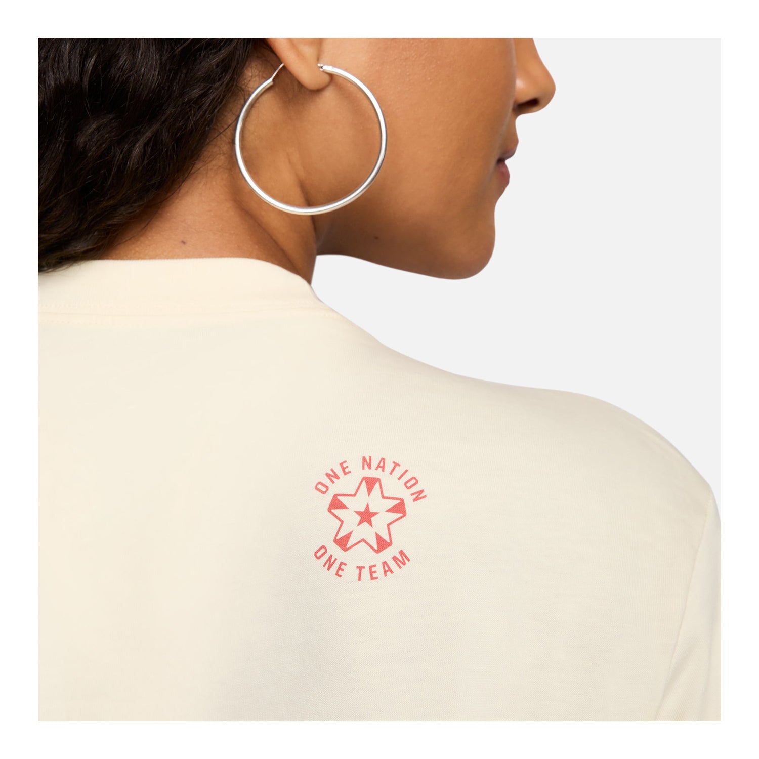 Women's Nike USA Star Tan Tee - Back Detail View