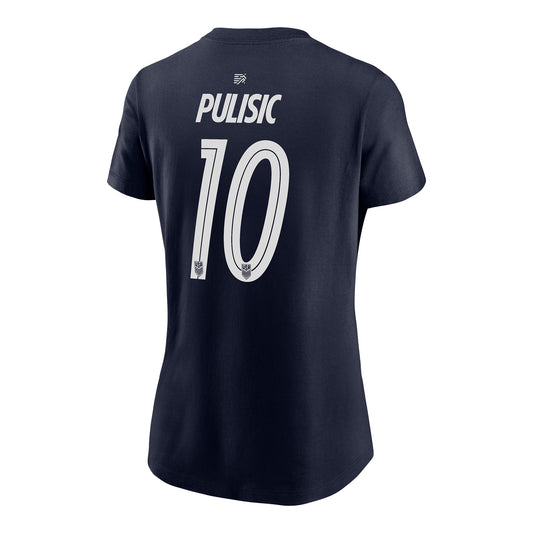 Women's Nike USMNT Christian Pulisic Name & Number T-Shirt