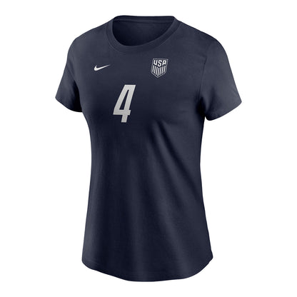 Women's Nike USMNT Tyler Adams Name & Number T-Shirt