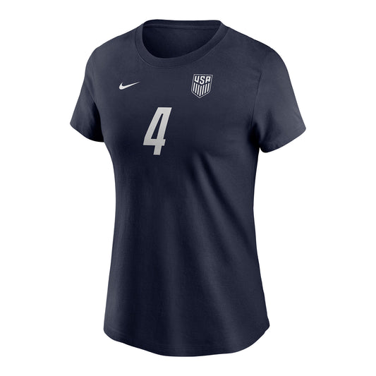 Women's Nike USMNT Tyler Adams Name & Number T-Shirt