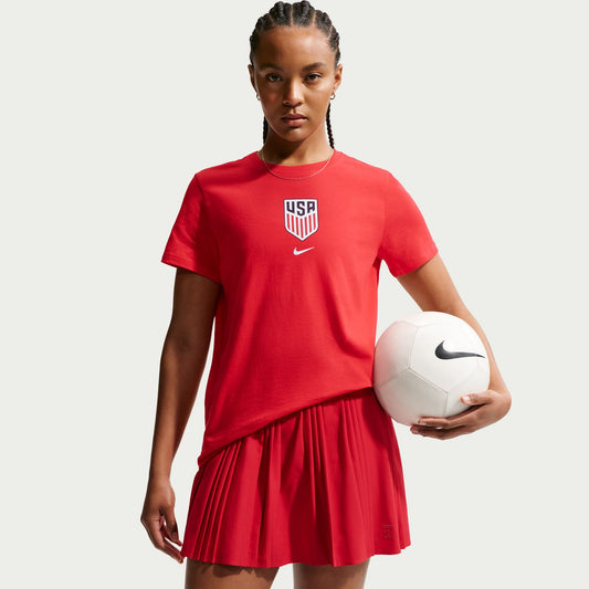 Women's Nike USMNT Crest Red T-Shirt