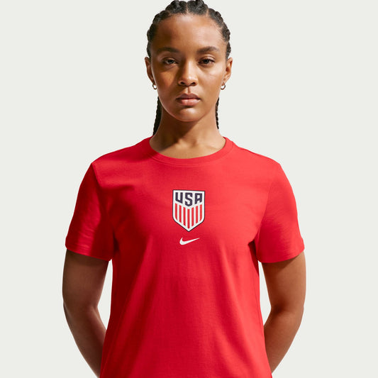 Women's Nike USMNT Crest Red T-Shirt