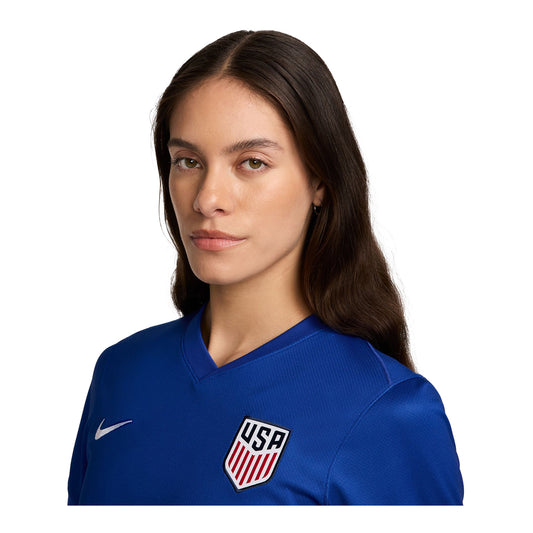 Women's Nike USMNT 2024 American Icon Away Stadium Jersey - Model View