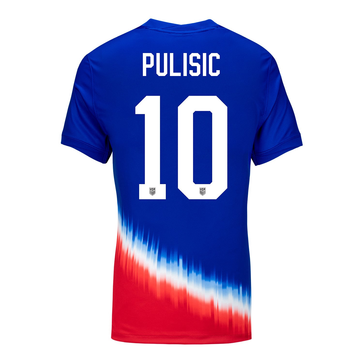 Women's Nike USMNT 2024 American Icon Away Pulisic 10 Stadium Jersey - Back View