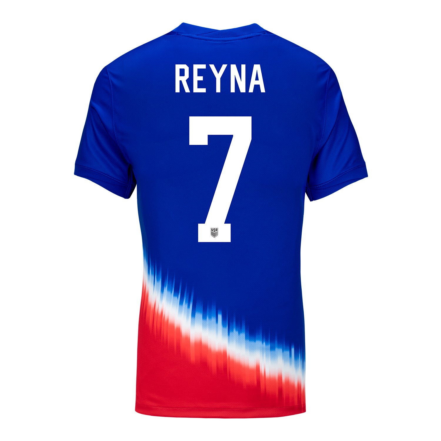 Women's Nike USMNT 2024 American Icon Away Reyna 7 Stadium Jersey - Back View