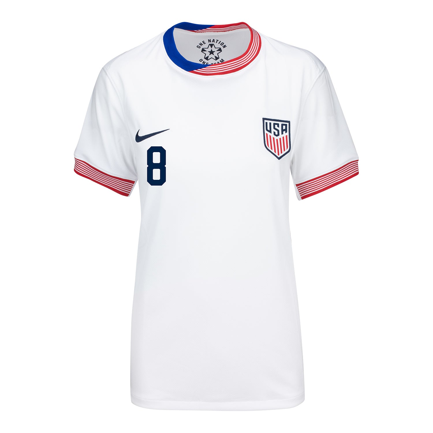 Women's Nike USMNT 2024 American Classic Home McKennie 8 Stadium Jersey - Front View