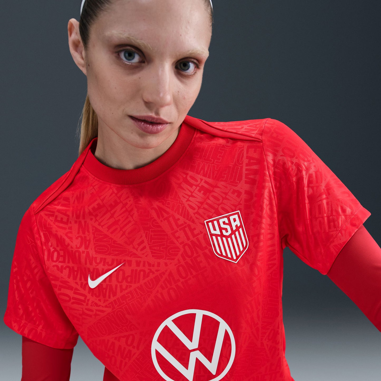 Women's Nike USA 2025 Pre-Match Top
