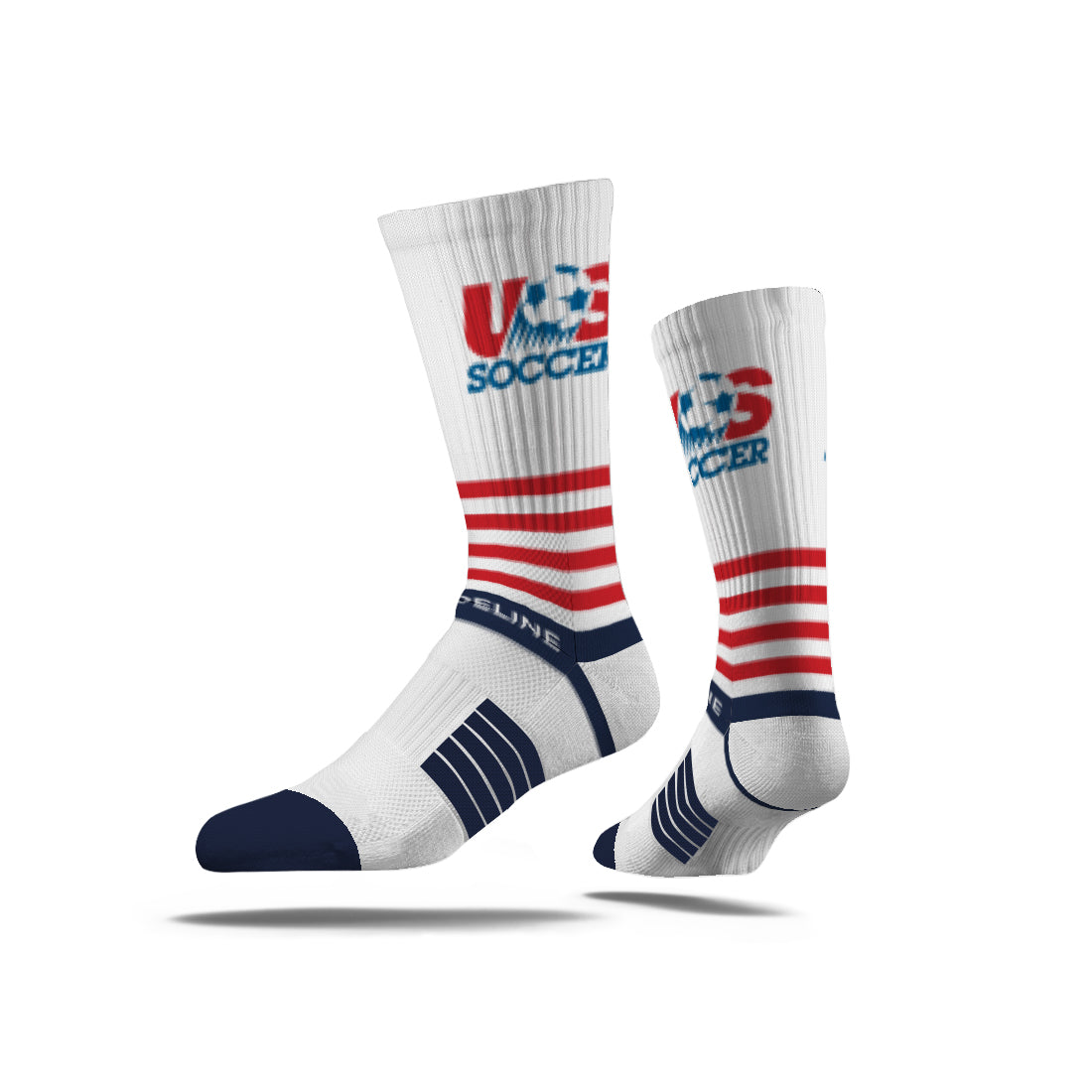 Strideline U.S Soccer Retro Crest Striped Sock
