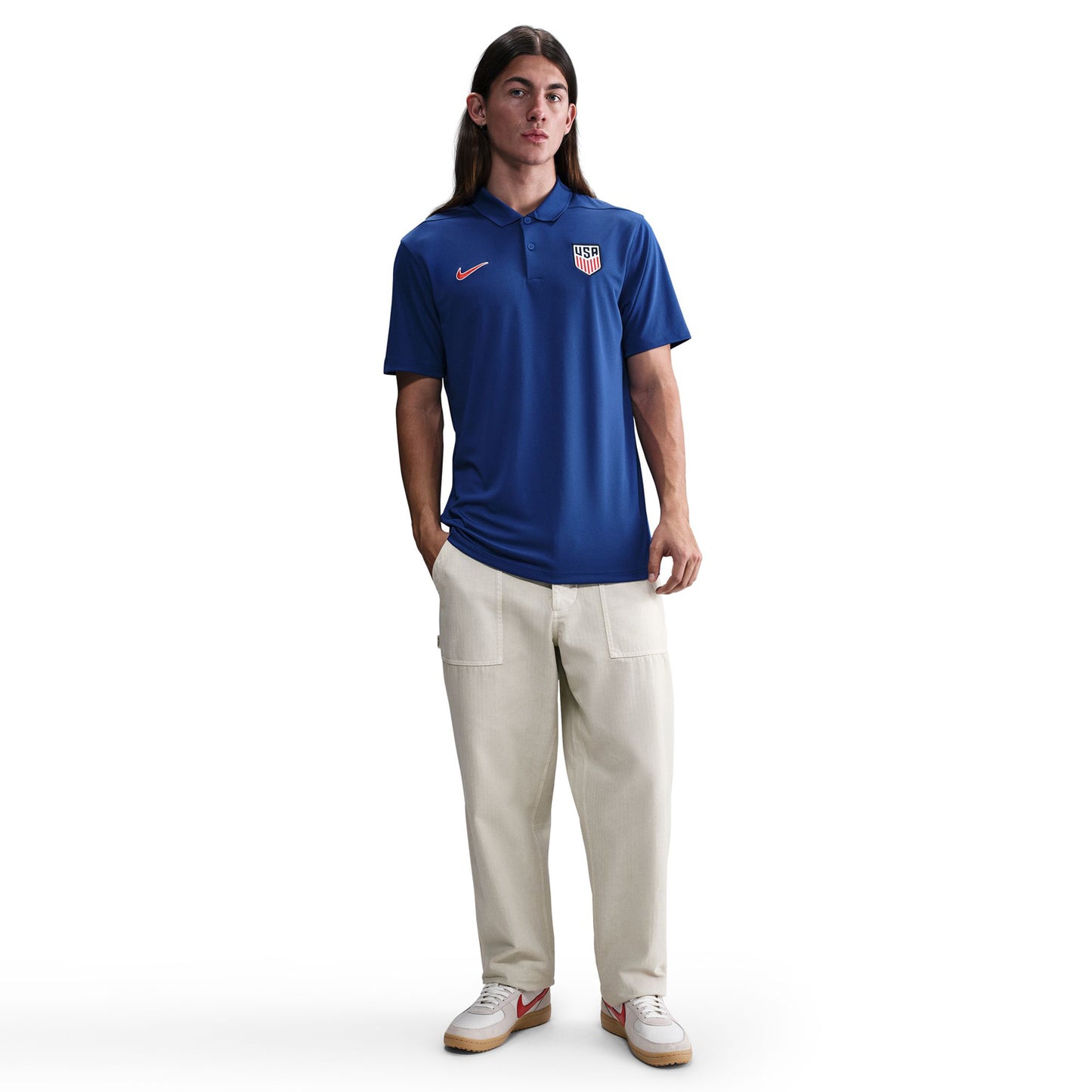 Men's Nike USA Victory Royal Polo