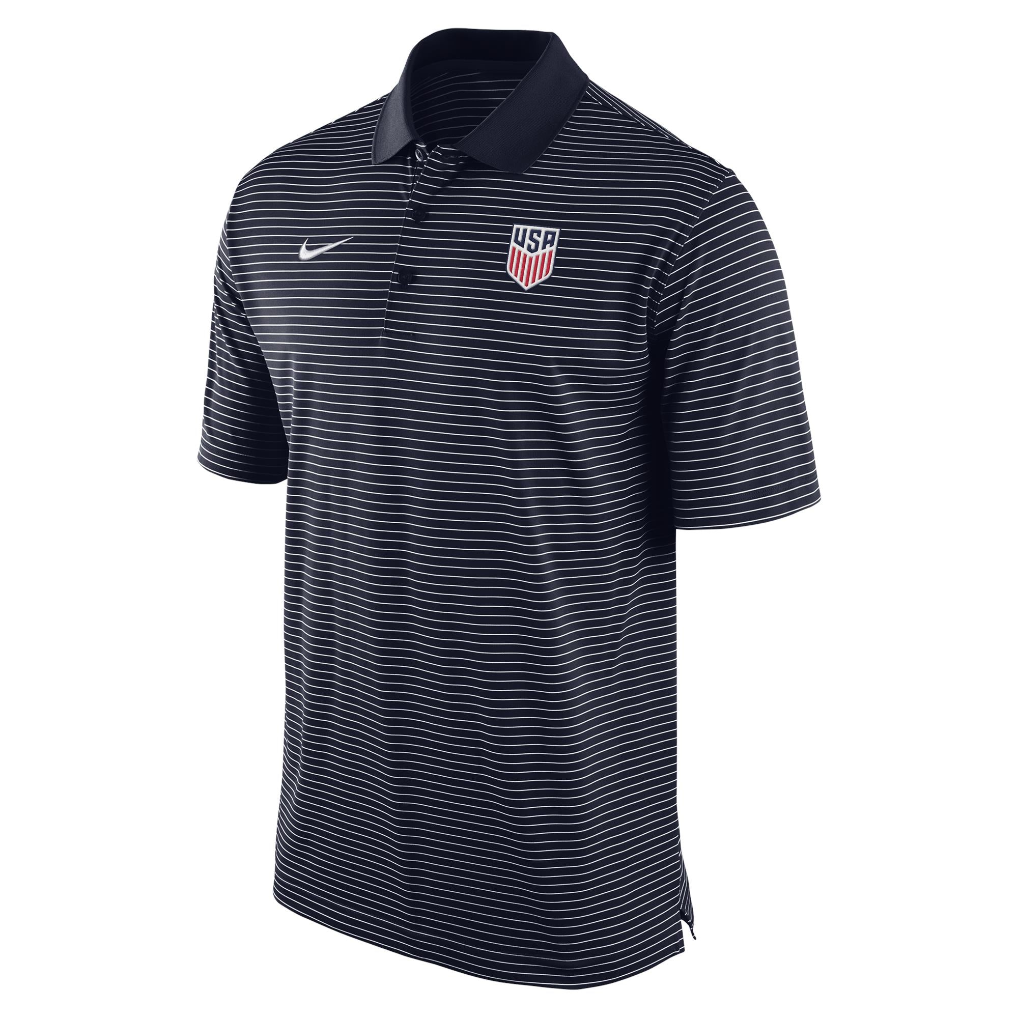 Men's Nike USMNT Stadium Stripe Navy Polo