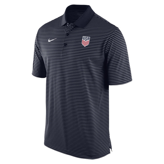 Men's Nike USMNT Stadium Stripe Navy Polo