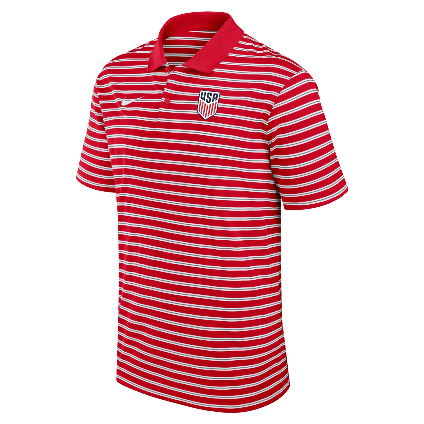 Men's Nike USA Crest Red and White Polo