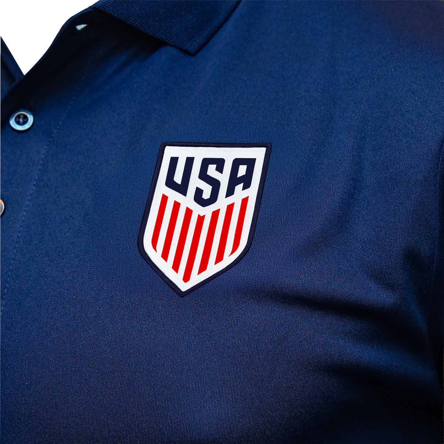 Men's Icon Sports US Soccer Navy Polo