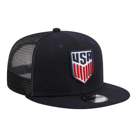 Adult New Era USMNT 9Fifty Navy Hat - Side View