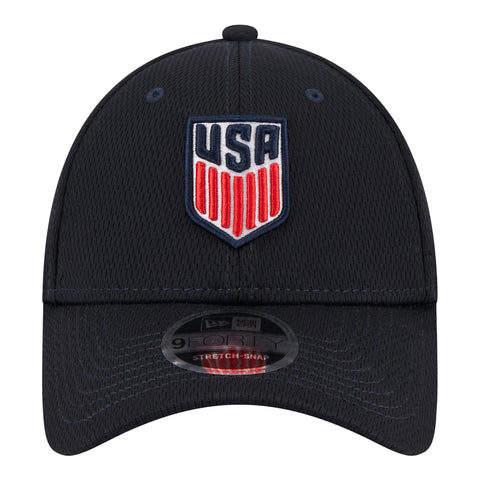 Adult New Era USMNT 9Forty Navy Hat - Front View