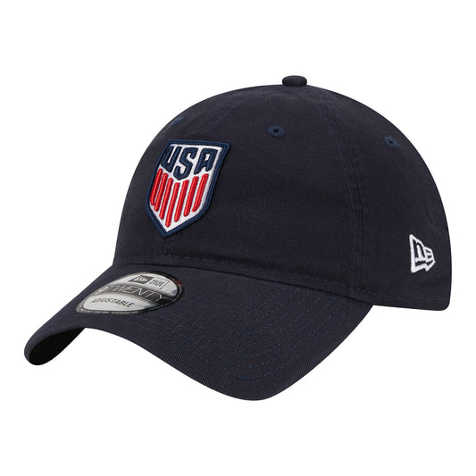 Adult New Era USMNT 9Twenty Navy Hat - Side View