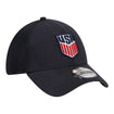Adult New Era USMNT 39Thirty Navy Hat - Side View