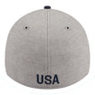Adult New Era USMNT 39Thirty Grey Hat - Back View