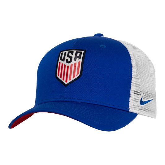 Adult Nike USMNT Royal Trucker Hat