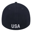 Adult New Era USMNT 39Thirty Active Navy Hat - Back View