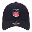 Adult New Era USMNT 9Twenty Black Hat - Front View