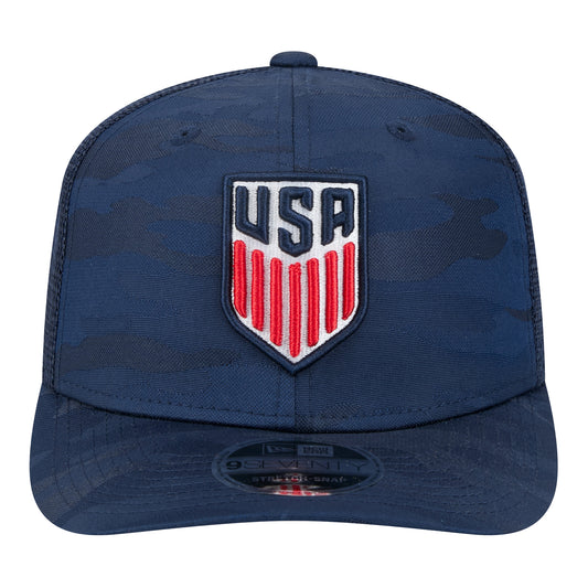 Adult New Era USMNT 9Seventy Camo Navy Trucker Hat