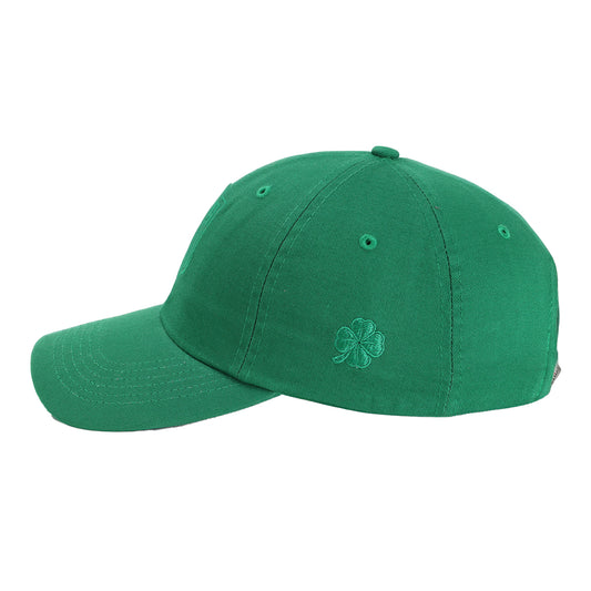 Adult USA St. Patrick's Day Green Tonal Hat - Side View
