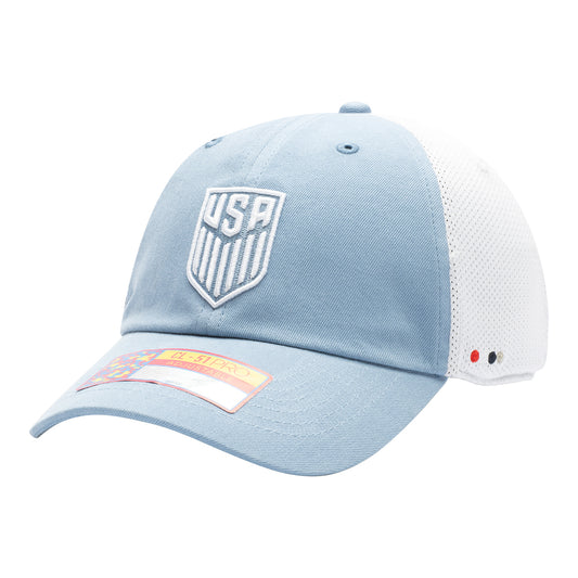 Adult Fan Ink USMNT Ace 2.0 Classic Blue Hat - Front View