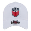 Adult New Era USMNT 39Thirty Active White Hat