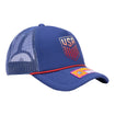 Adult Fan Ink USMNT Solar Navy Trucker Hat