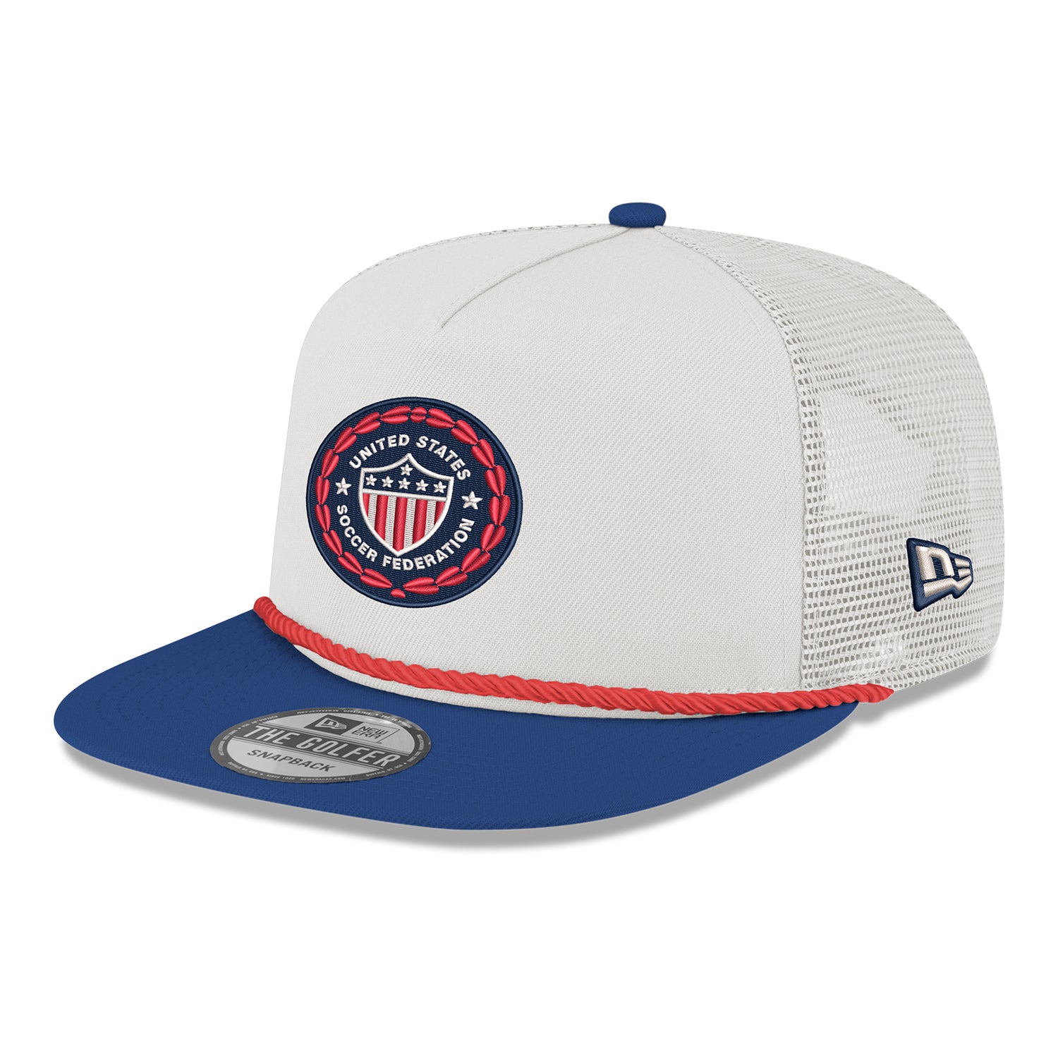 Adult New Era USA 1986 Retro Crest Off-White Golfer Hat