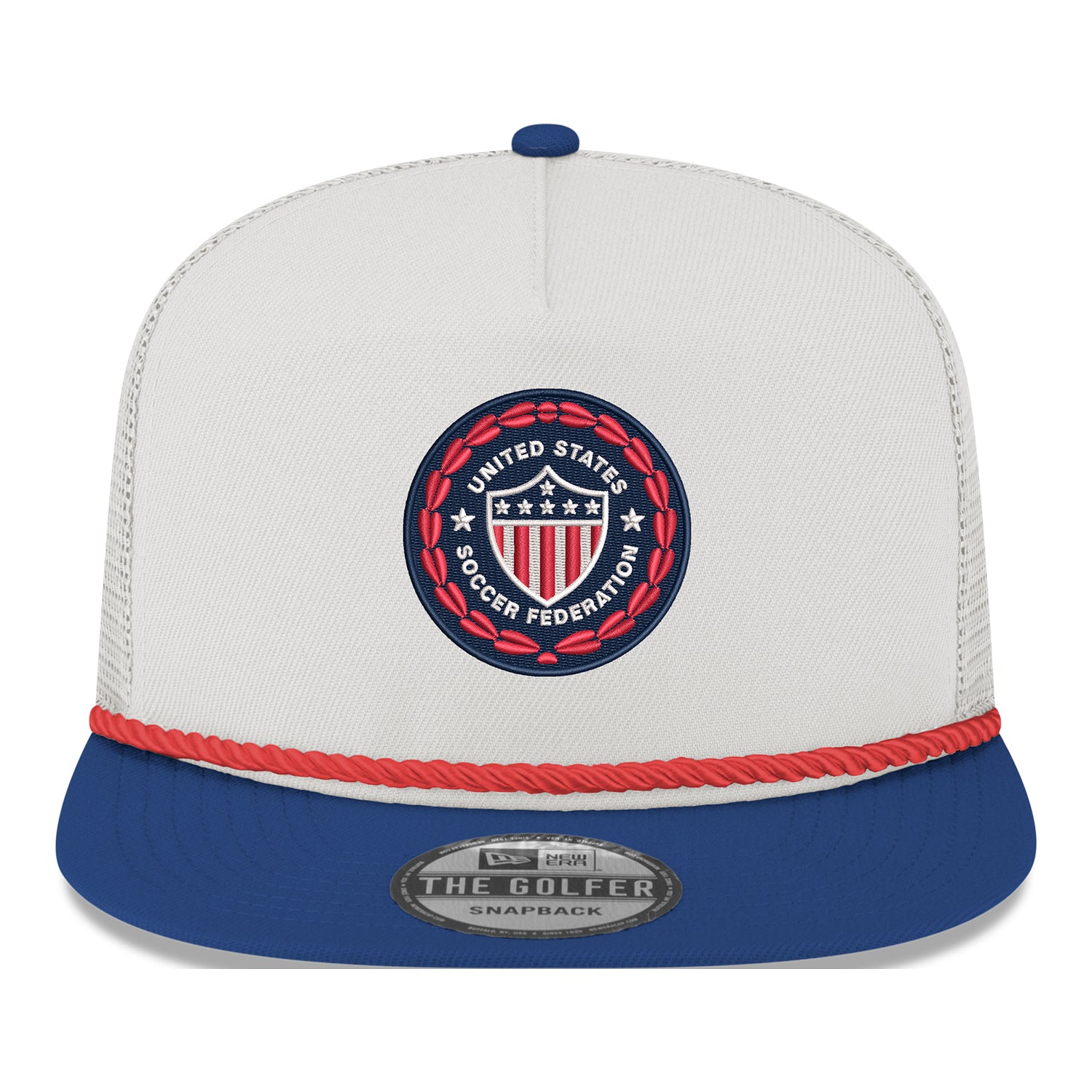 Adult New Era USA 1986 Retro Crest Off-White Golfer Hat