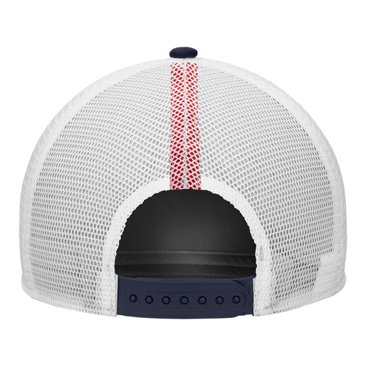 Adult Nike USMNT Heartbeat Striped Navy Trucker Hat