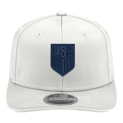 Adult New Era 9Seventy USMNT Navy Tonal Crest White Hat
