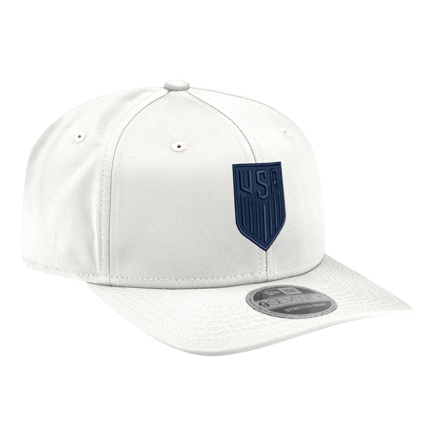 Adult New Era 9Seventy USMNT Navy Tonal Crest White Hat
