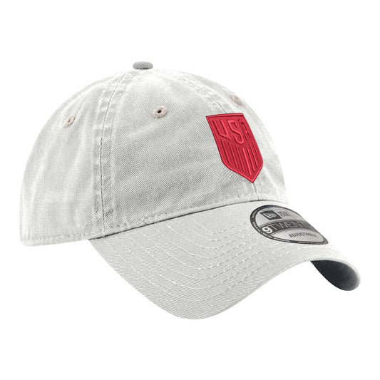 Adult New Era 9TwentyUSMNT Red Tonal Crest White Hat