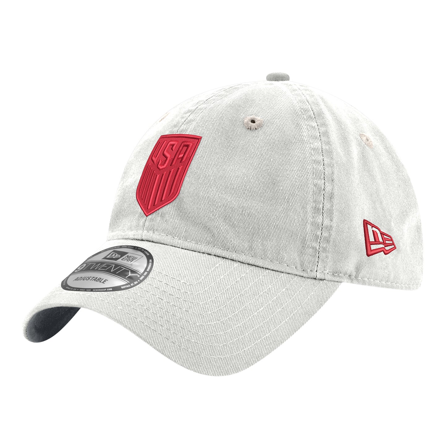 Adult New Era 9TwentyUSMNT Red Tonal Crest White Hat