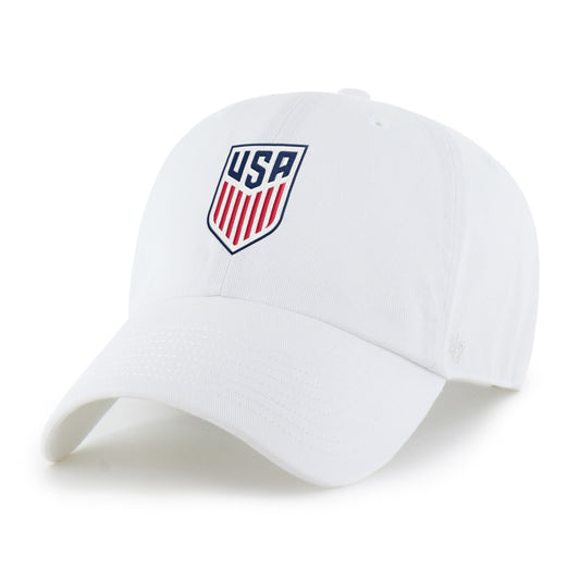 Unisex 47 Brand USMNT Clean Up White Adjustable Hat
