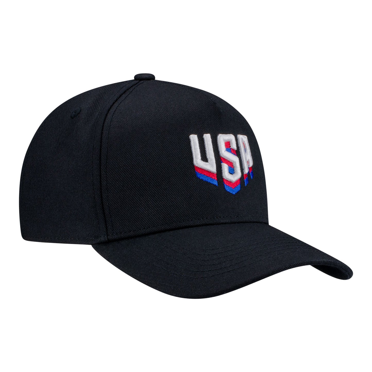 Adult Fan Ink USA Tri-Color Logo Black Hat
