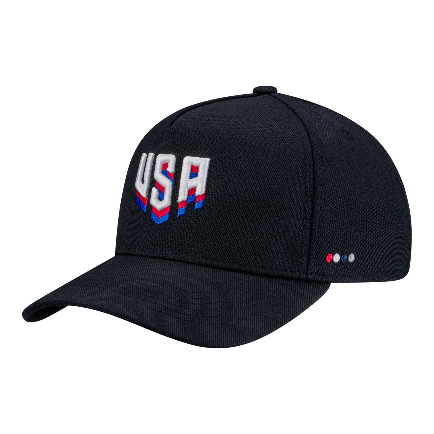 Adult Fan Ink USA Tri-Color Logo Black Hat