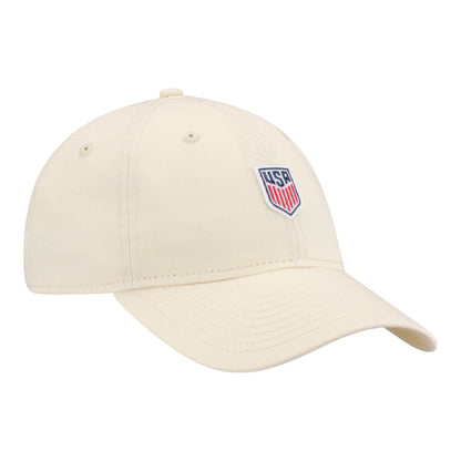 Adult New Era 9Twenty USMNT Micro Logo Natural Hat
