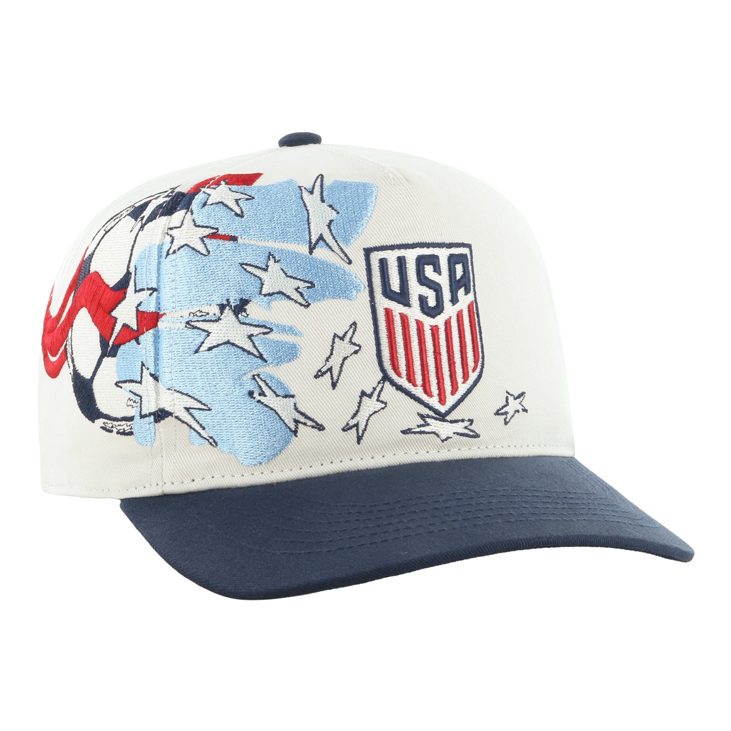 Adult 47 Brand Stars & Stripes White Hitch Hat