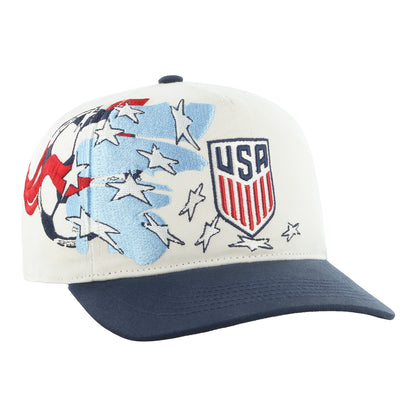 Adult 47 Brand Stars & Stripes White Hitch Hat