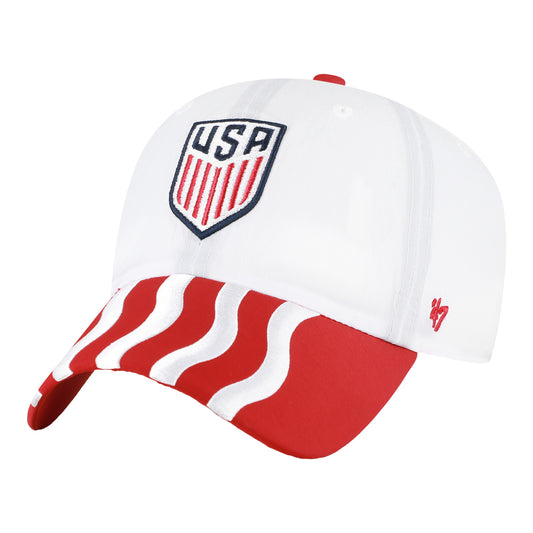Adult 47 Brand USMNT Stripes Clean Up Hat